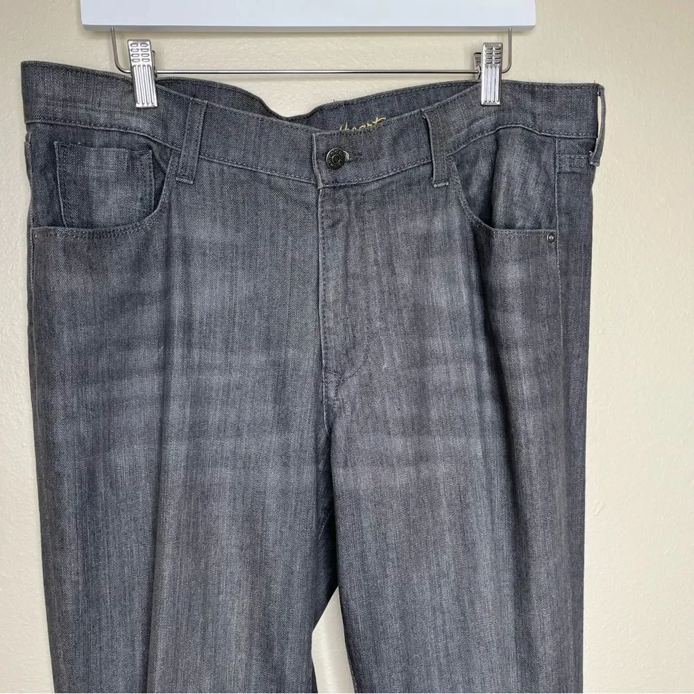 Old Navy Sweetheart Gray Five Pocket Jeans Straight Leg Women 16 Cotton Spandex